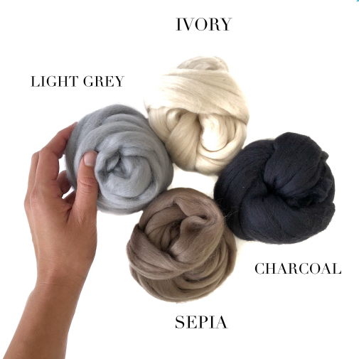 Wool Roving (18 colours)