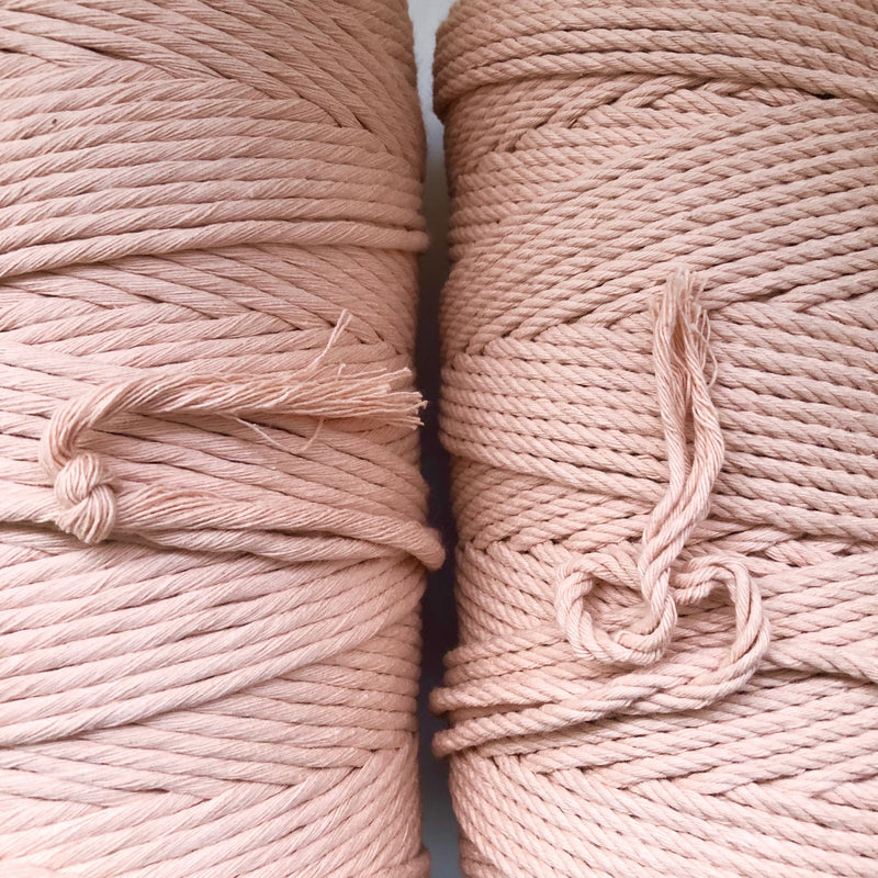 "PEACHY PINK" Coloured Macrame Cord 4mm 1kg