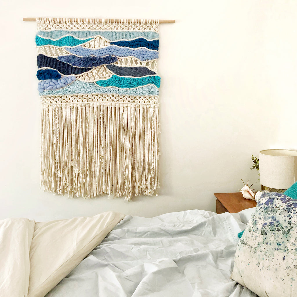 OPEN OCEAN Macrame + Weaving Tapestry
