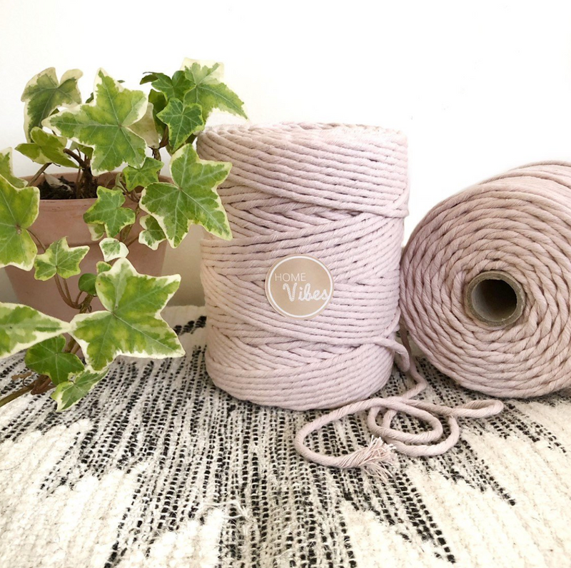 BLUSH Coloured Macrame Cord 6mm 1kg