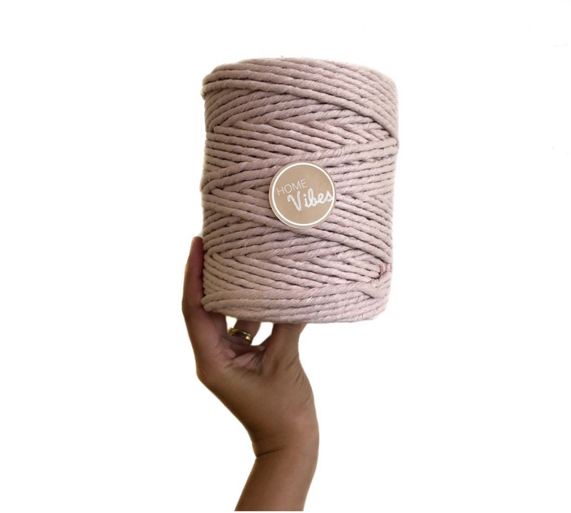 BLUSH Coloured Macrame Cord 6mm 1kg