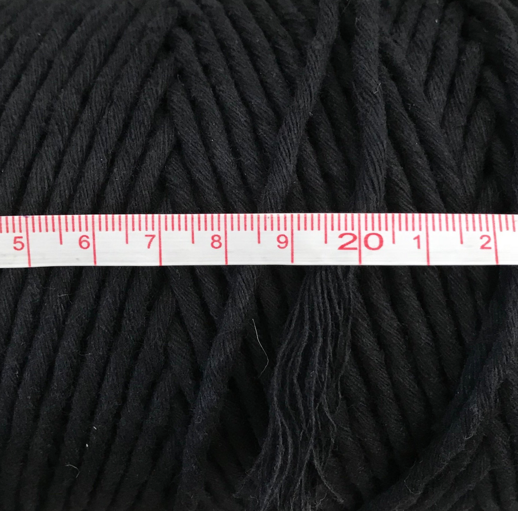 BLACK Coloured Macrame Cord 4mm 1kg