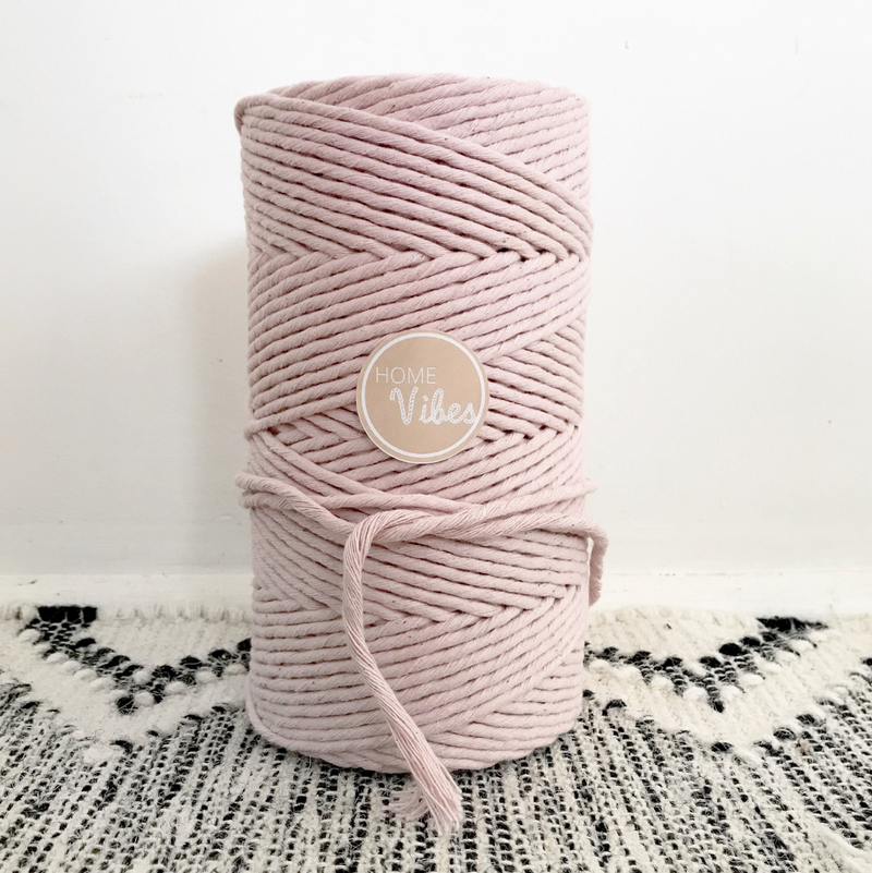 BLUSH Coloured Macrame Cord 4mm 1kg