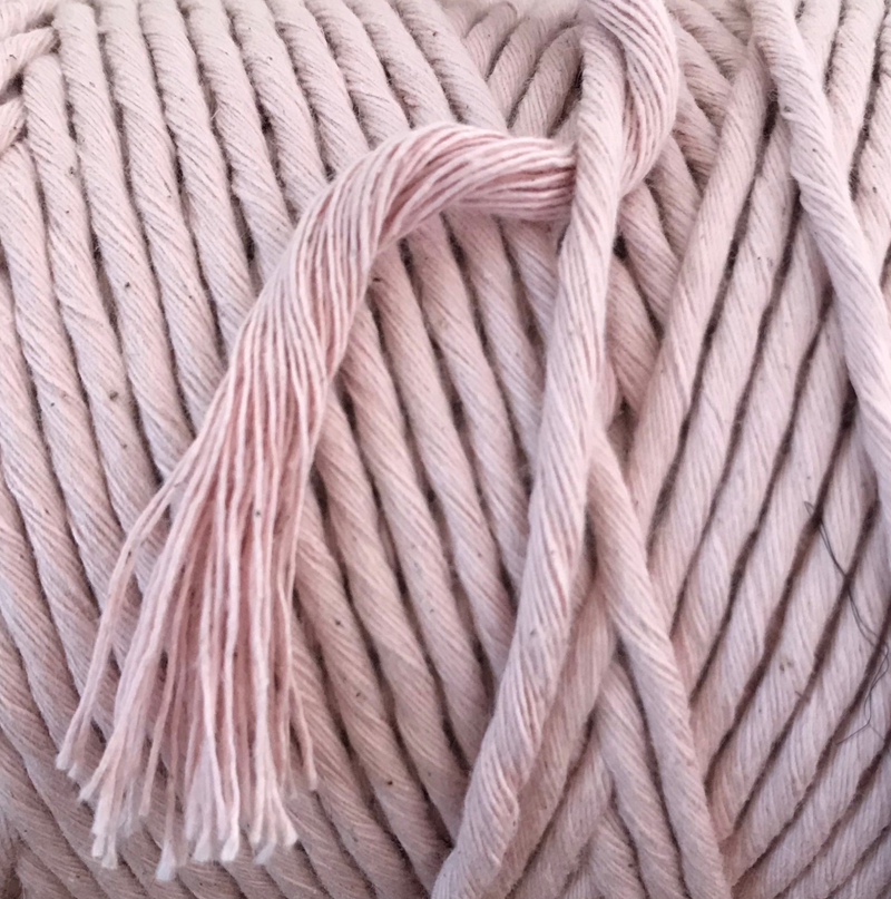 BLUSH Coloured Macrame Cord 4mm 1kg