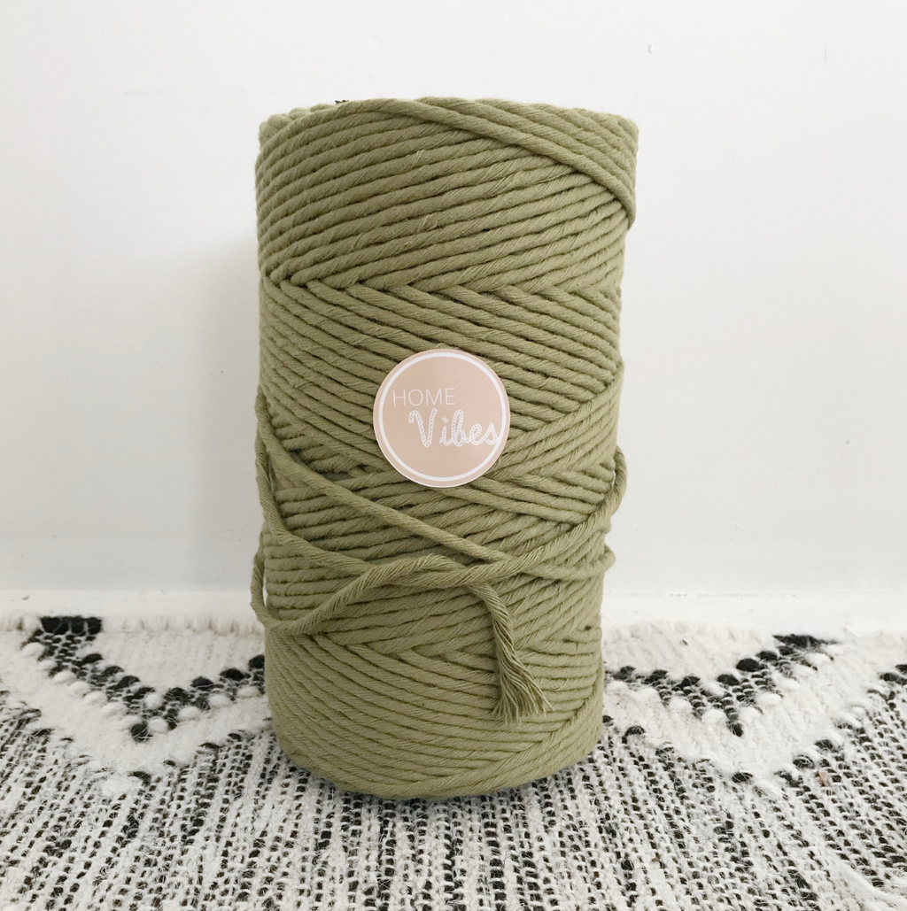 KHAKI Coloured Macrame Cord 4mm 1kg