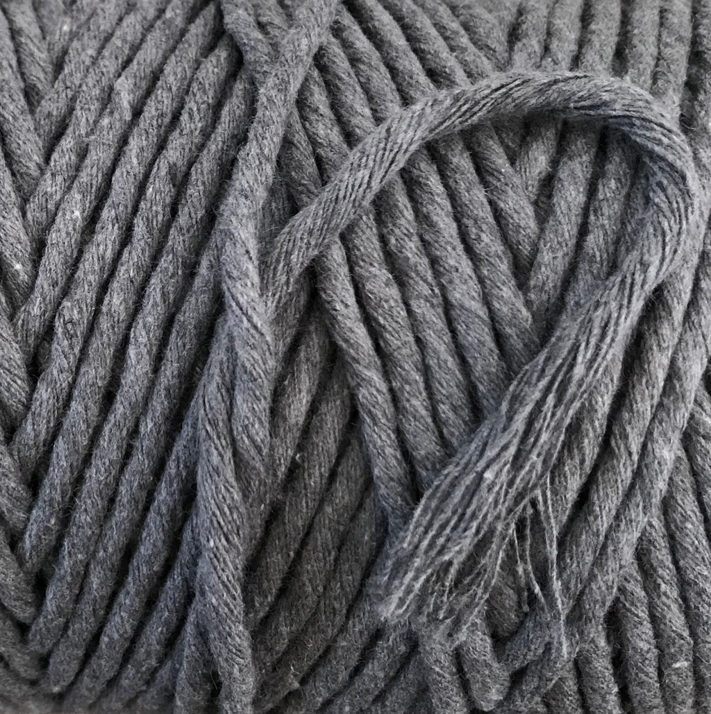 GREY ASH Coloured Macrame Cord 4mm 1kg