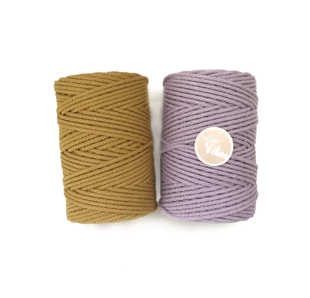 MUSTARD Coloured Macrame Cord 4mm 100m