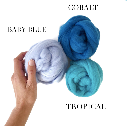 Wool Roving (18 colours)