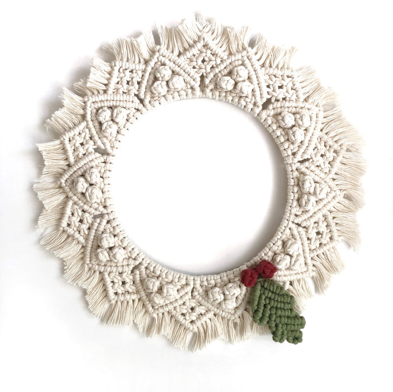 Christmas Wreath Macrame Pattern