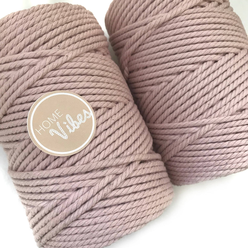 BLUSH Coloured Macrame Cord 4mm 100m