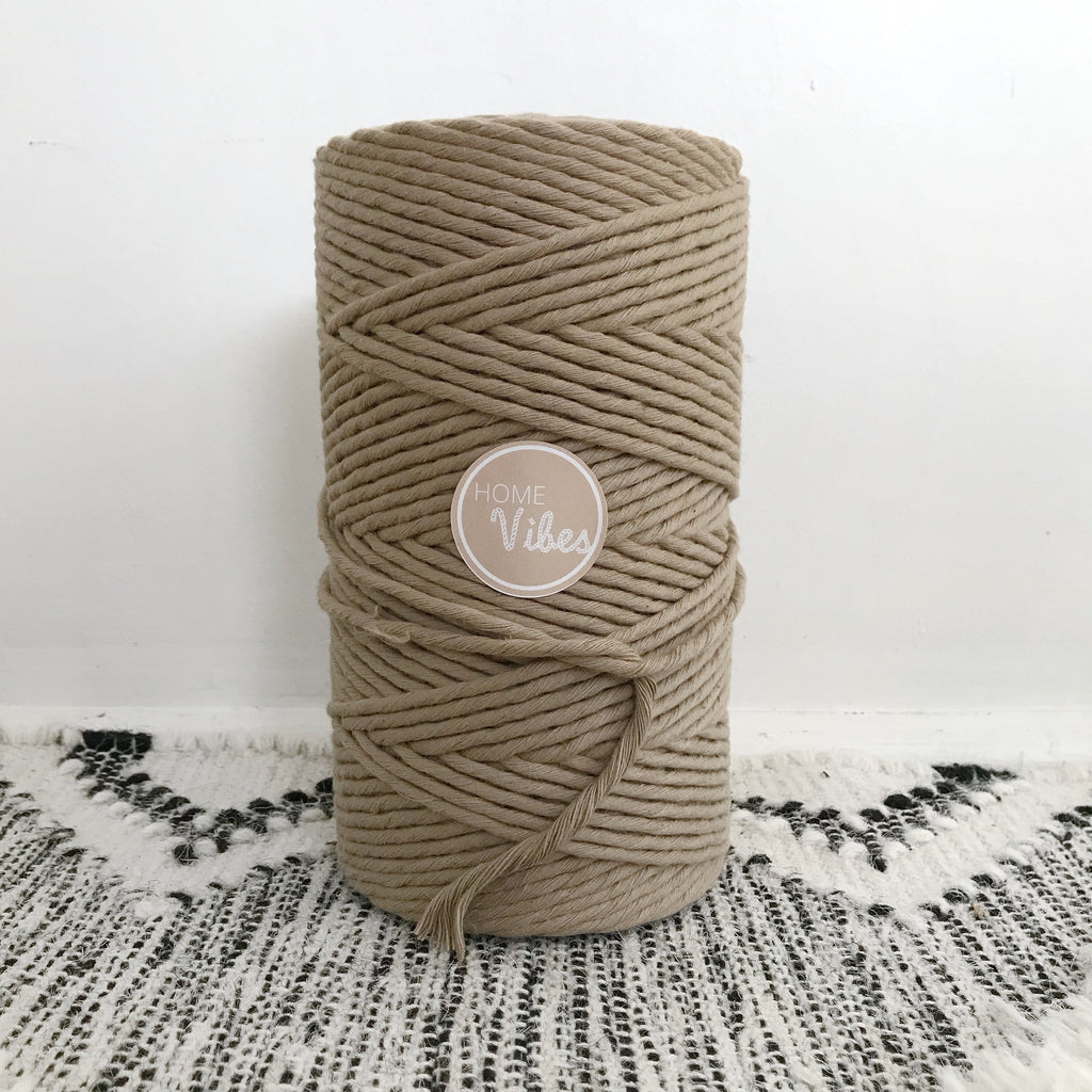 SEPIA Coloured Macrame Cord 4mm 1kg