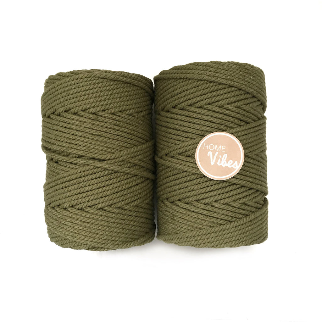 KHAKI Coloured Macrame Cord 4mm 100m