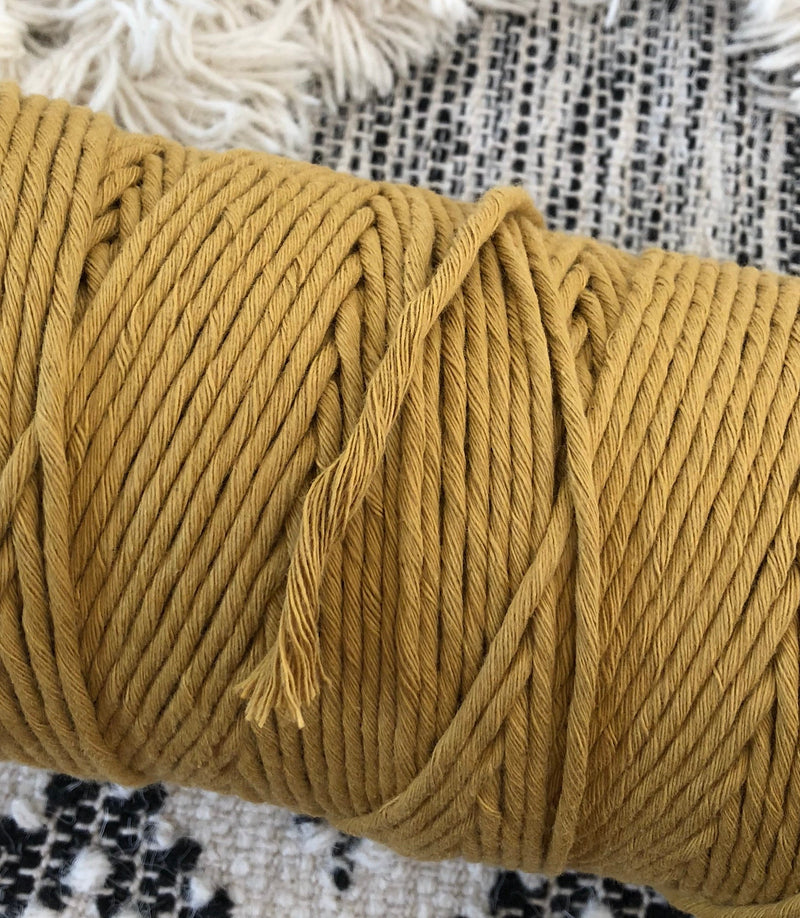 MUSTARD Coloured Macrame Cord 4mm 1kg