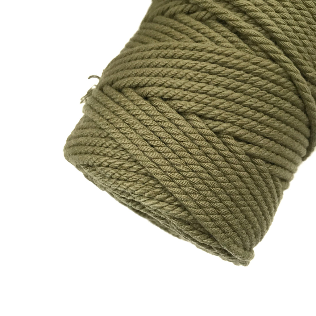 KHAKI Coloured Macrame Cord 4mm 100m