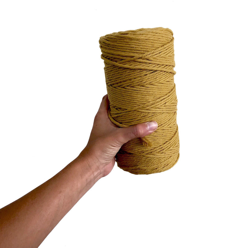 MUSTARD Coloured Macrame Cord 4mm 1kg
