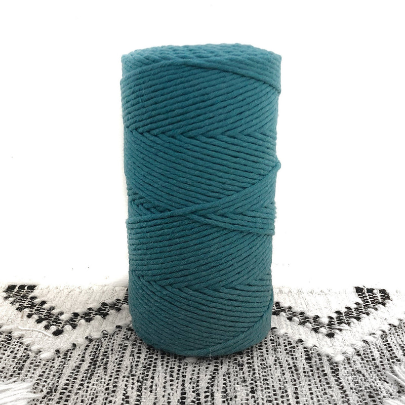 TEAL Coloured Macrame Cord 4mm 1kg