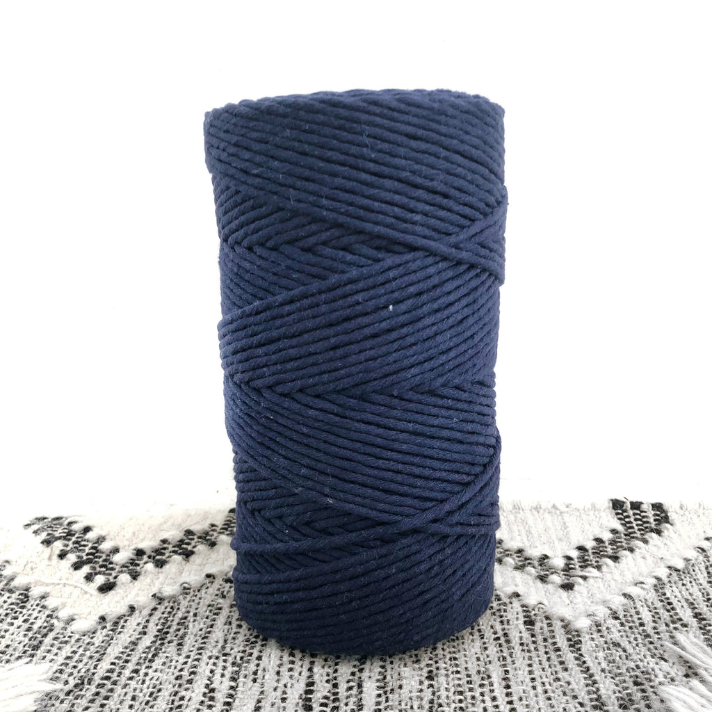 NAVY BLUE Coloured Macrame Cord 4mm 1kg