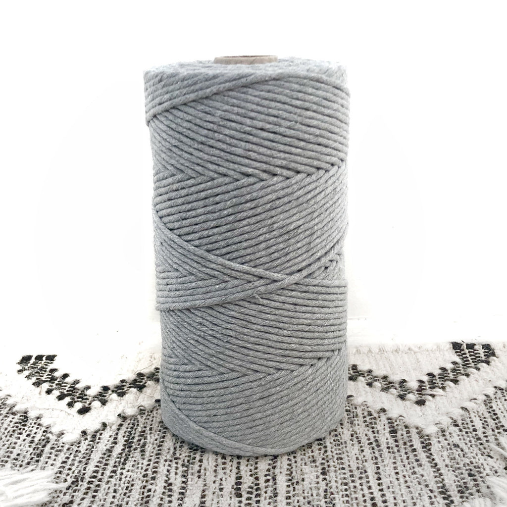 LIGHT GREY Coloured Macrame Cord 4mm 1kg