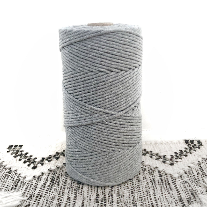 LIGHT GREY Coloured Macrame Cord 4mm 1kg