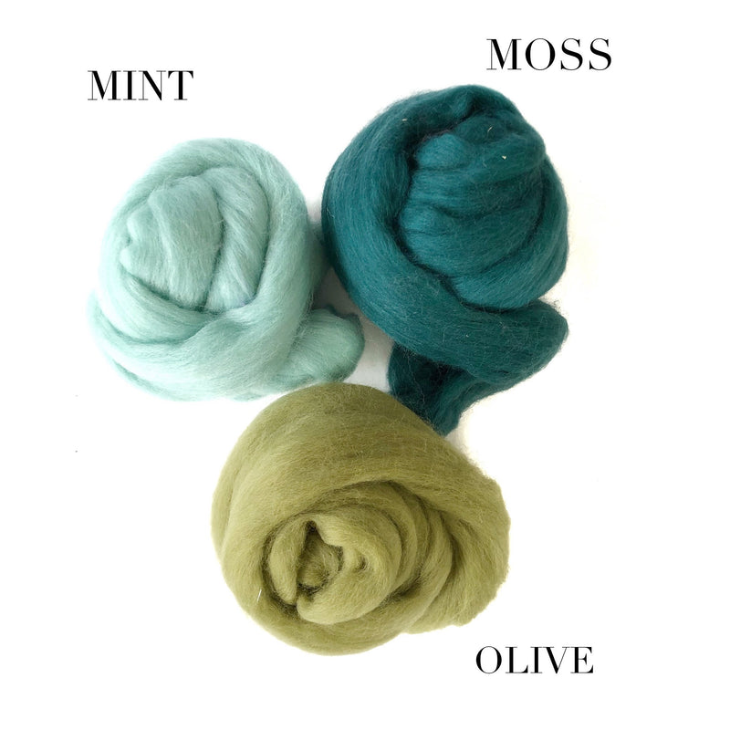 Wool Roving (18 colours)