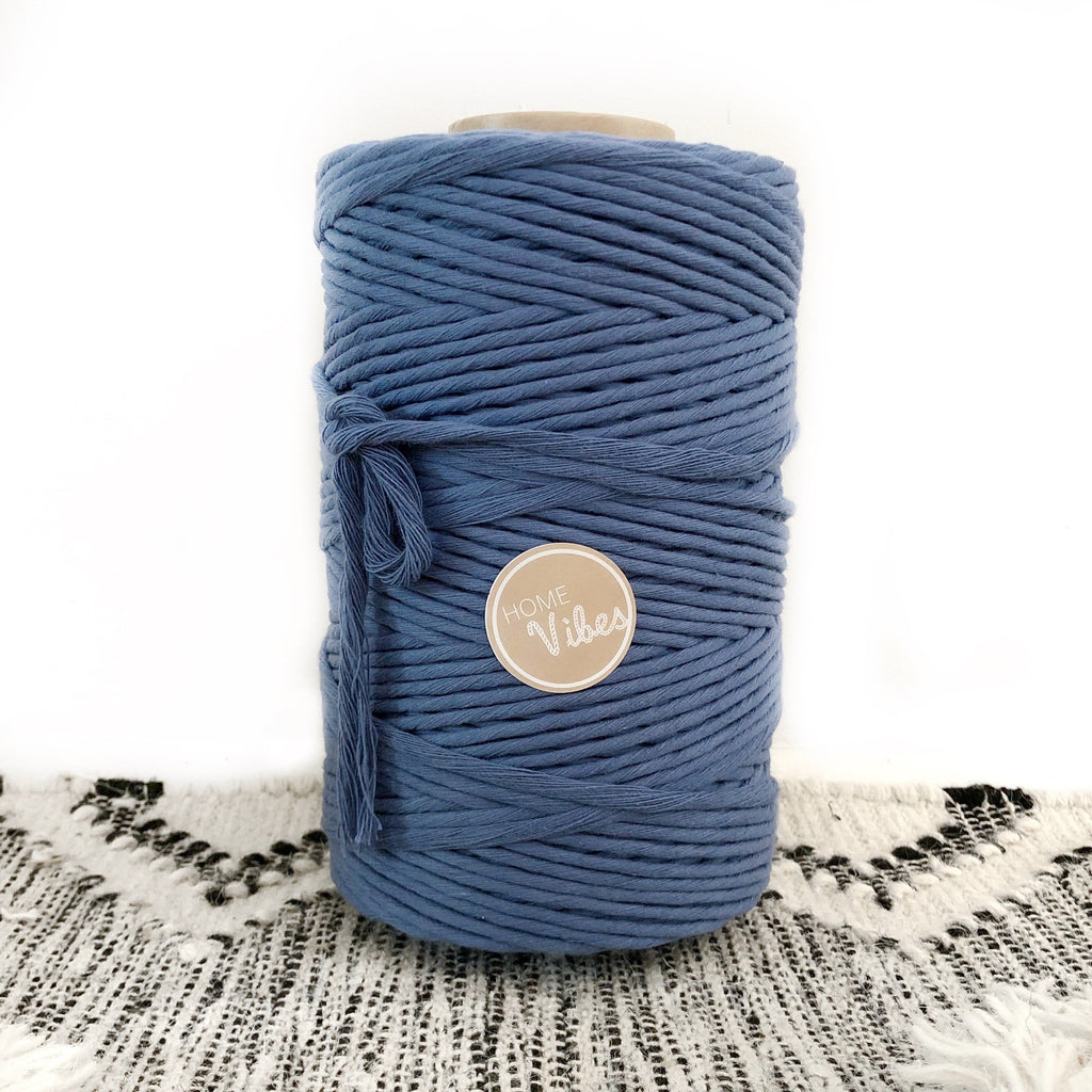 OCEAN BLUE Coloured Macrame Cord 4mm 1kg