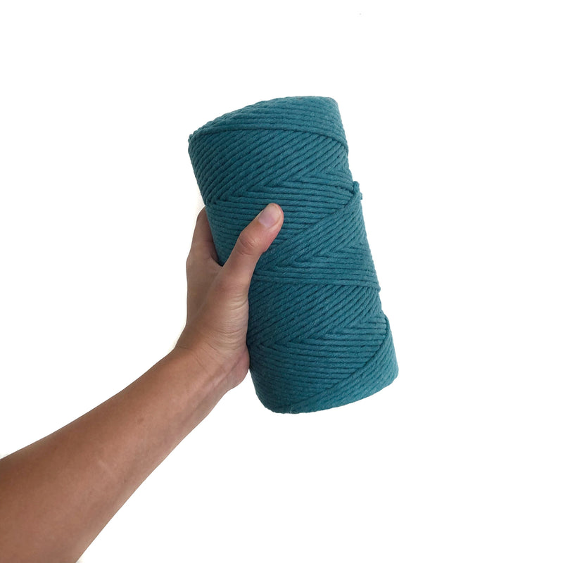 TEAL Coloured Macrame Cord 4mm 1kg