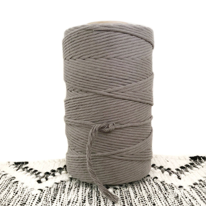 SLATE GREY Coloured Macrame Cord 4mm 1kg