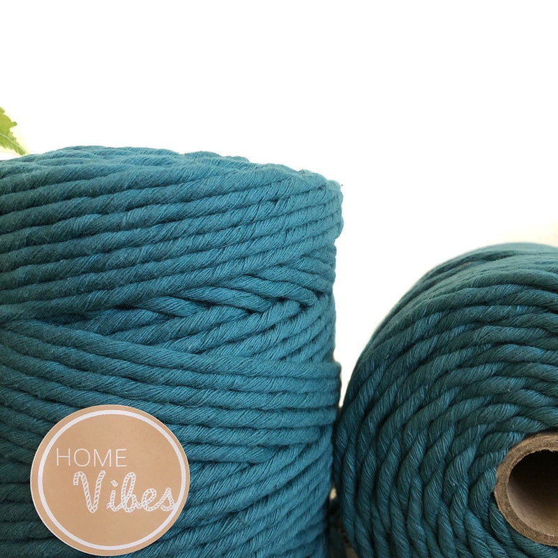 TEAL Coloured Macrame Cord 6mm 1kg