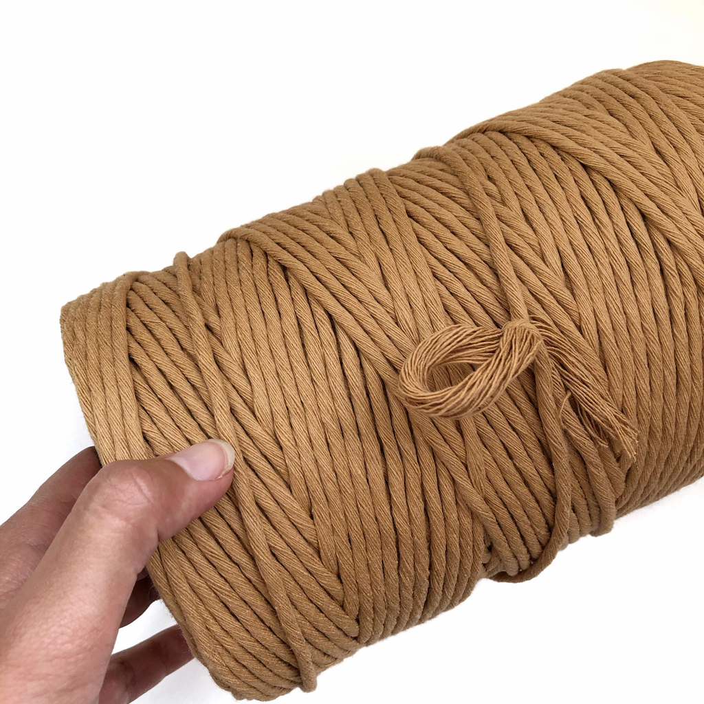 CARAMEL Coloured Macrame Cord 4mm 1kg