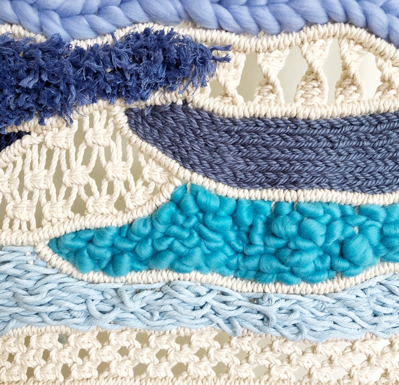 OPEN OCEAN Macrame + Weaving Tapestry