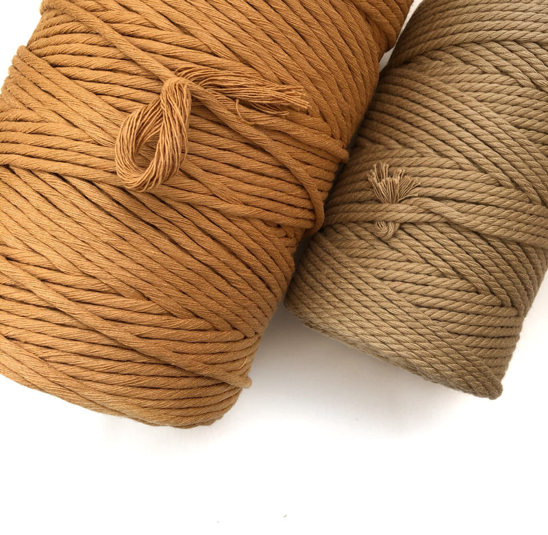 CARAMEL Coloured Macrame Cord 4mm 1kg
