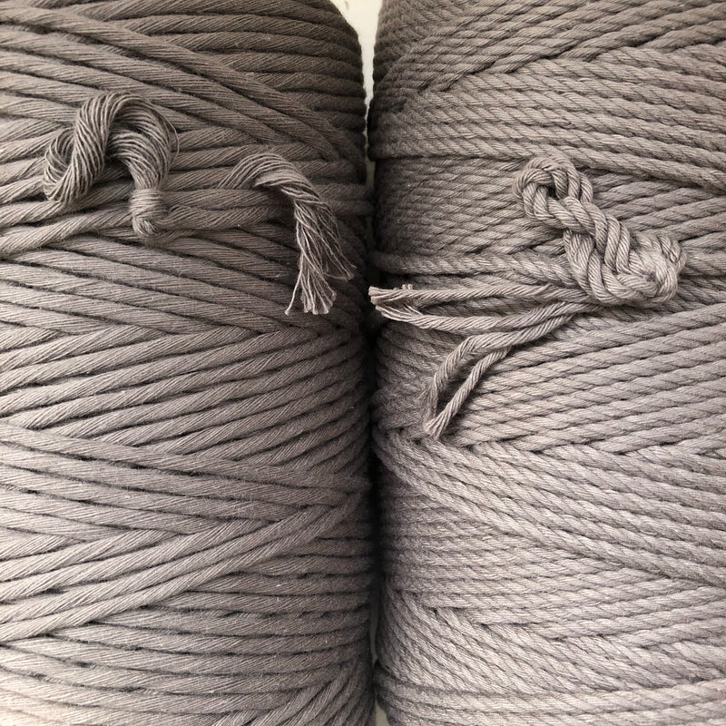 SLATE GREY Coloured Macrame Cord 4mm 1kg