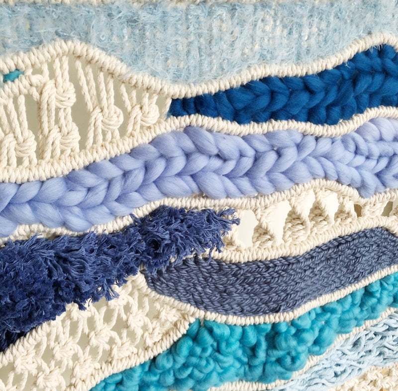 OPEN OCEAN Macrame + Weaving Tapestry